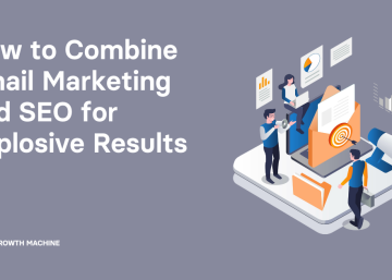 Email marketing and seo: Graphic of a team working collaboratively on an email