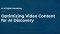 Optimizing Video Content for AI Discovery